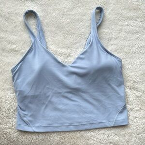Lululemon | Size 8 | Women's Align Power Blue Crop Tank Workout Yoga Athleisure